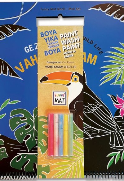 Funny Mat Black Set Gezegenimiz Vahşi Yaşam (Tebeşirli) Funny Mat Black Set Gezegenimiz Vahşi Yaşam (Tebeşirli)