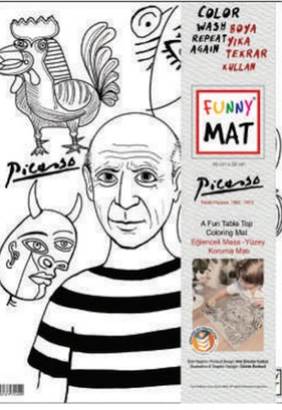 Funny Mat - Pablo Pıcasso 30 X 40 Cm Funny Mat - Pablo Pıcasso 30 X 40 Cm