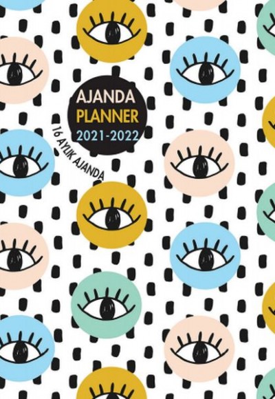Akademi Çocuk 2021-2022 16 Aylık Ajanda Eyes 12 x 17 cm Akademi Çocuk 2021-2022 16 Aylık Ajanda Eyes 12 x 17 cm