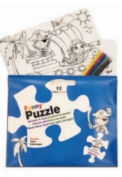 Funny Mat Puzzle - Korsan Adası 30x40cm Funny Mat Puzzle - Korsan Adası 30x40cm