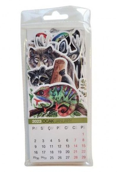 Akademi Çocuk 73x16 cm World Of Animals 2022-2023 Takvim Akademi Çocuk 73x16 cm World Of Animals 2022-2023 Takvim