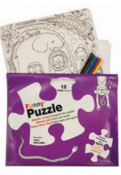 Funny Mat Puzzle - Sevimli Dostlar 30x40cm Funny Mat Puzzle - Sevimli Dostlar 30x40cm