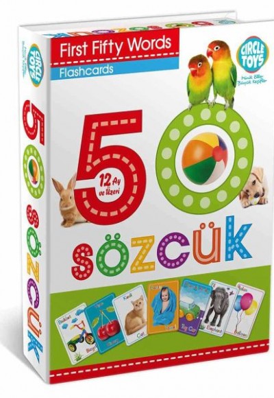 Circle Toys İlk 50 Sözcük İngilizce Türkçe Kartlar