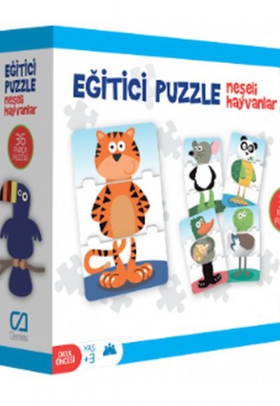 Eğitici Puzzle - Neşeli Hayvanlar Eğitici Puzzle - Neşeli Hayvanlar