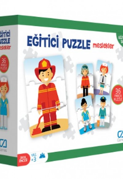 Eğitici Puzzle - Meslekler