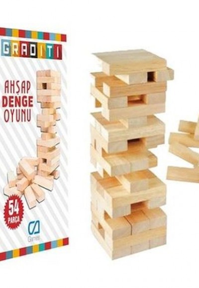 Graditi Ahşap Denge Oyunu 54 Prç