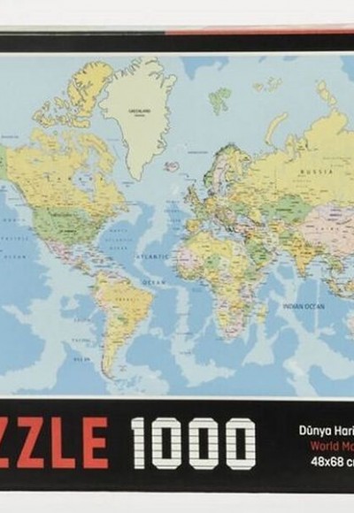 Dünya Haritası 1000 Parça Puzzle Dünya Haritası 1000 Parça Puzzle