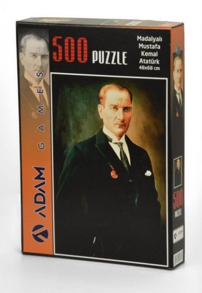 Madalyalı Mustafa Kemal Atatürk 500 Parça Puzzle Madalyalı Mustafa Kemal Atatürk 500 Parça Puzzle