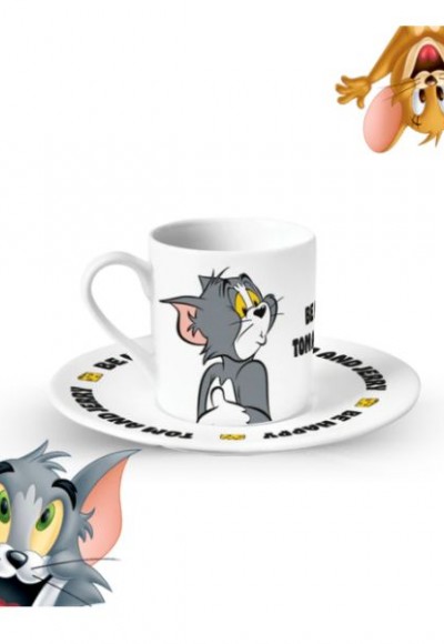 Tom ve Jerry Kahve Fincanı Seti Tom ve Jerry Kahve Fincanı Seti