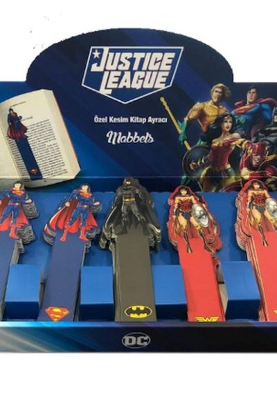 DC Justice League Bookmark 60'lı Display DC Justice League Bookmark 60'lı Display