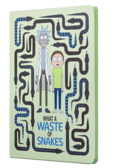 Rick And Morty Sert Kapak Butik Defter Yılan Krem Rick And Morty Sert Kapak Butik Defter Yılan Krem