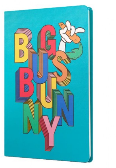 Looney Tunes Bug Bunny Sert Kapak Butik Defter Mavi Looney Tunes Bug Bunny Sert Kapak Butik Defter Mavi
