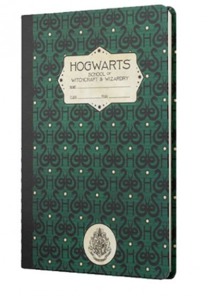 Harry Potter Hogwarts Syltherin Sert Kapak Butik Defter Yeşil Harry Potter Hogwarts Syltherin Sert Kapak Butik Defter Yeşil