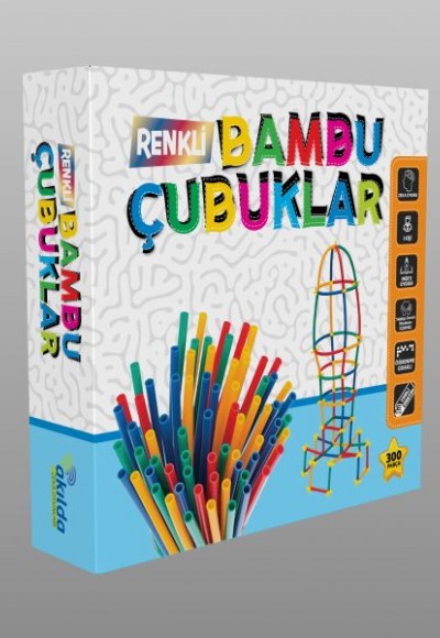 Renkli Bambu Çubuklar - Akılda Zeka Oyunları Renkli Bambu Çubuklar - Akılda Zeka Oyunları