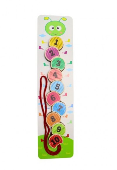 Panda Montessori Tırtıl İpe Geçirme Panda Montessori Tırtıl İpe Geçirme