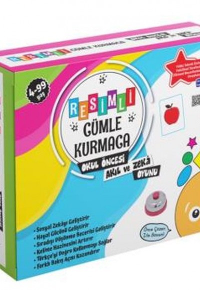 Resimli Cümle Kurmaca Okul Öncesi Akıl ve Zeka Oyunu (4-99 Yaş) Resimli Cümle Kurmaca Okul Öncesi Akıl ve Zeka Oyunu (4-99 Yaş)