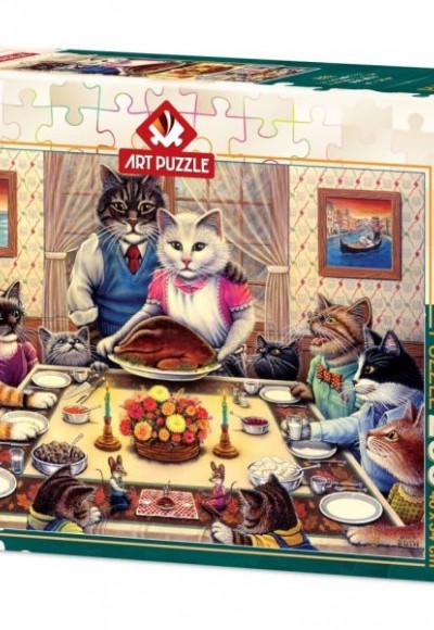 Kedi Ailesi Ziyafette 5025 (260 Parça) Kedi Ailesi Ziyafette 5025 (260 Parça)