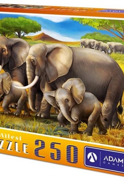 Fil Ailesi 250 Parça Puzzle Fil Ailesi 250 Parça Puzzle