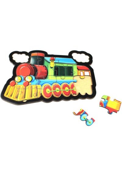 Tren Puzzle - Ahşap Tren Puzzle - Ahşap