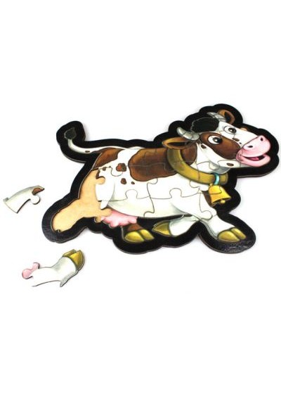 İnek Puzzle - Ahşap İnek Puzzle - Ahşap