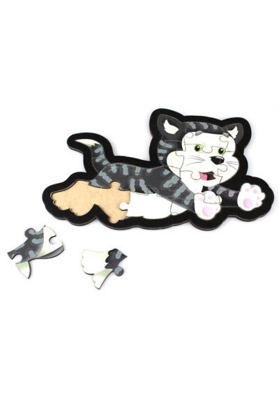 Kedi Puzzle - Ahşap Kedi Puzzle - Ahşap