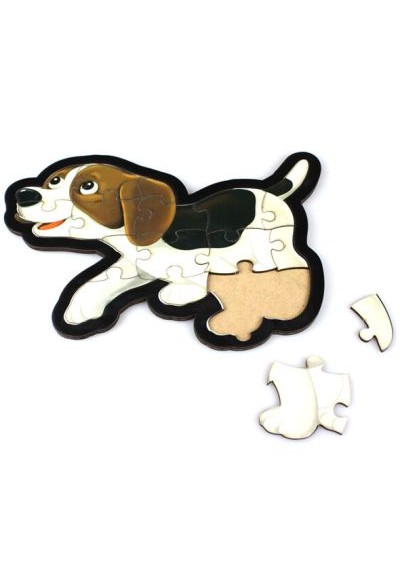 Köpek Puzzle - Ahşap Köpek Puzzle - Ahşap