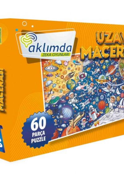 60 Parça Puzzle Uzay Macerası
