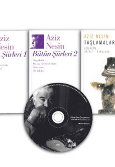 Aziz Nesin'den Şiirler: 3 Kitap 1 CD Aziz Nesin'den Şiirler: 3 Kitap 1 CD