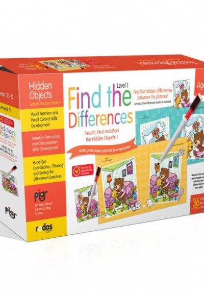 Find the Differences-1 (Level 1) - Search, Find and Mark the Hidden Objects-1 - Ages 2-5 Find the Differences-1 (Level 1) - Search, Find and Mark the Hidden Objects-1 - Ages 2-5