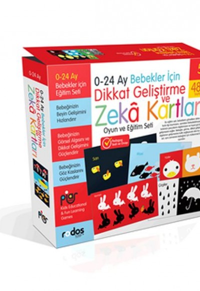 0-24 Ay Bebekler için Dikkat Geliştirme ve Zeka Kartları Oyun ve Eğitim Seti 0-24 Ay Bebekler için Dikkat Geliştirme ve Zeka Kartları Oyun ve Eğitim Seti