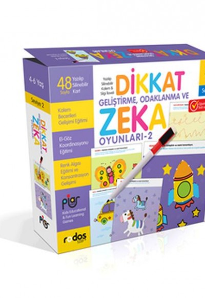 Dikkat Geliştirme, Odaklanma ve Zeka Oyunları -Seviye 2 Dikkat Geliştirme, Odaklanma ve Zeka Oyunları -Seviye 2