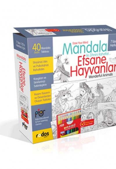 Mandala, Efsane Hayvanlar Mandala, Efsane Hayvanlar