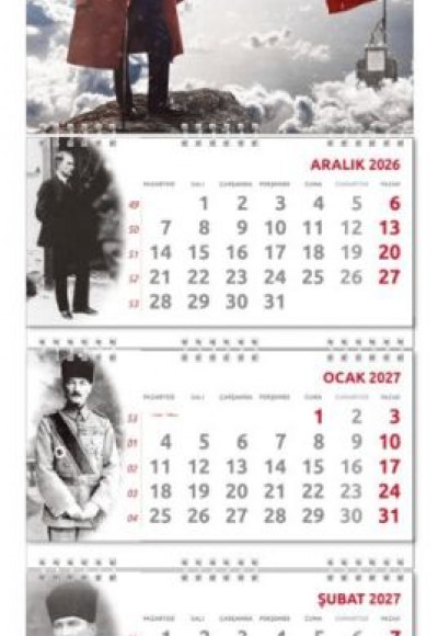 2027 Atatürk Gemici Duvar Takvimi - Sakarya 2027 Atatürk Gemici Duvar Takvimi - Sakarya