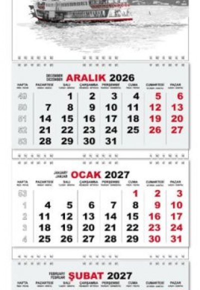2027 Gemici Duvar Takvimi - Yolcu Gemisi 2027 Gemici Duvar Takvimi - Yolcu Gemisi