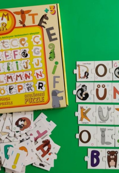 Harf Hayvanlar Puzzle - Büyük Kutu Harf Hayvanlar Puzzle - Büyük Kutu