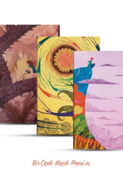 Üçlü Çizgisiz Defter Seti: Bir Çiçek: Küçük Prens’in Üçlü Çizgisiz Defter Seti: Bir Çiçek: Küçük Prens’in
