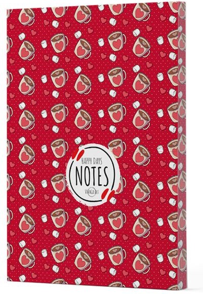 Kahve 9 - Yan Boyamalı Çizgili Defter Kahve 9 - Yan Boyamalı Çizgili Defter