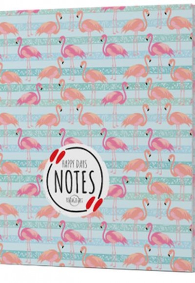 Flamingo 1 - Çizgisiz Yan Boyamalı Defter Flamingo 1 - Çizgisiz Yan Boyamalı Defter