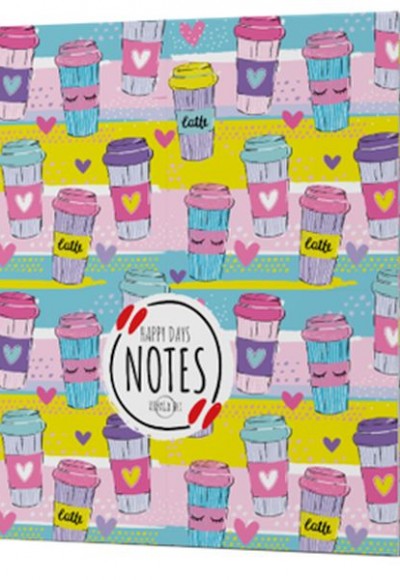 Kahve 10 - Çizgisiz Yan Boyamalı Defter Kahve 10 - Çizgisiz Yan Boyamalı Defter
