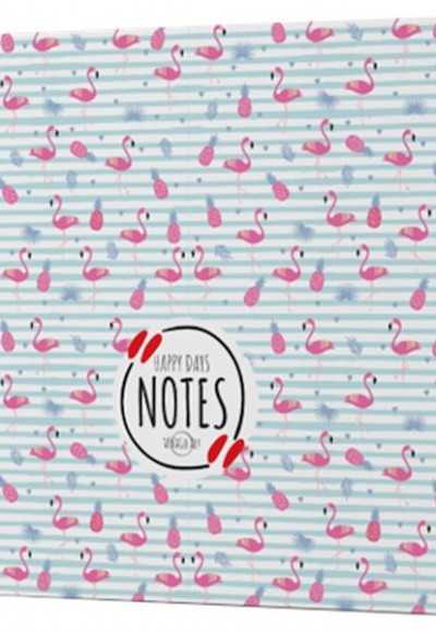 Flamingo 4 - Çizgisiz Yan Boyamalı Defter Flamingo 4 - Çizgisiz Yan Boyamalı Defter