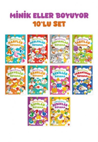 Minik Eller Boyuyor – 10 Kitaplık Set (Örnek Resimli) Minik Eller Boyuyor – 10 Kitaplık Set (Örnek Resimli)