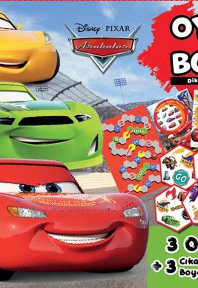 Disney Arabalar Oyna ve Boya Kutulu Set