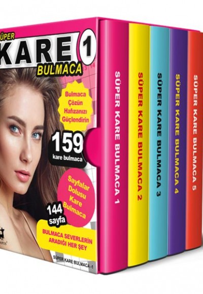 Süper Kare Bulmaca 5 Kitap – Kutulu Set Süper Kare Bulmaca 5 Kitap – Kutulu Set