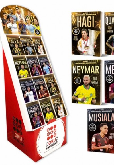 Stantlı Benim Futbol Kahramanım Serisi Set 2 (8 Çeşit 300 Adet Kitap) Stantlı Benim Futbol Kahramanım Serisi Set 2 (8 Çeşit 300 Adet Kitap)