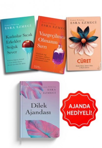 Esra Ezmeci İlişkiler Seti 3 Kitap Dilek Ajanda Hediyeli Esra Ezmeci İlişkiler Seti 3 Kitap Dilek Ajanda Hediyeli
