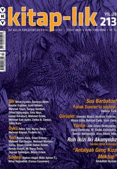 Kitap-lık Sayı 213 - İki Aylık Edebiyat Dergisi Kitap-lık Sayı 213 - İki Aylık Edebiyat Dergisi