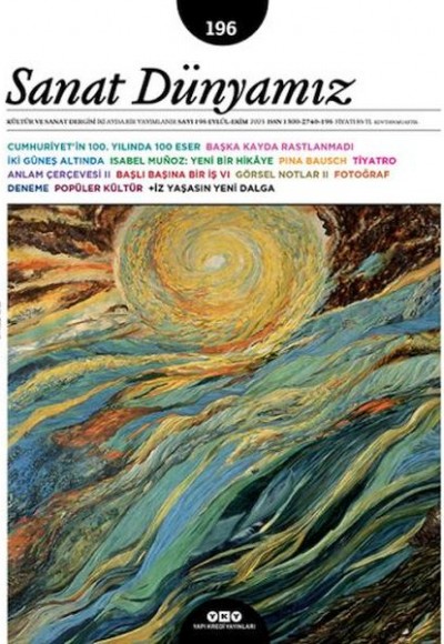 Sanat Dünyamız Sayı: 196 Sanat Dünyamız Sayı: 196