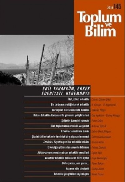 Toplum Ve Bilim Sayı: 145 Toplum Ve Bilim Sayı: 145