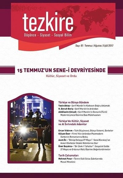 Tezkire Dergisi Sayı 61 Tezkire Dergisi Sayı 61