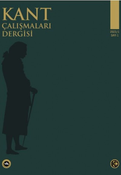Kant Çalışmaları Dergisi Sayı 1 Kant Çalışmaları Dergisi Sayı 1